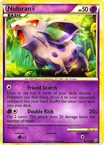 069 / 102 Nidoran comune (EN) -NEAR MINT-