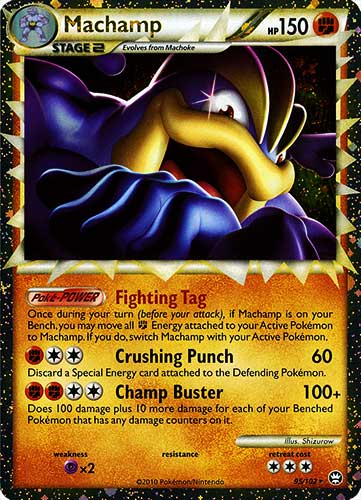 095 / 102 Machamp rara prime foil (EN) -NEAR MINT-