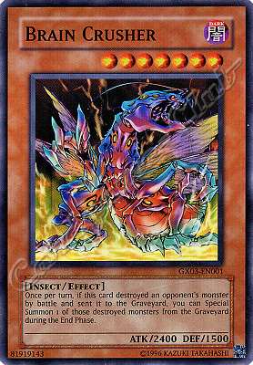GX03-EN001 Brain Crusher super rara (EN) -NEAR MINT-