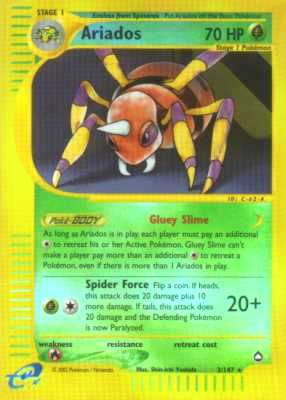 003 / 147 Ariados rara foil reverse (EN) -NEAR MINT-