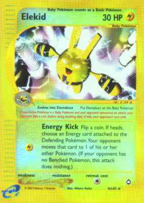 009 / 147 Elekid rara foil reverse (EN) -NEAR MINT-