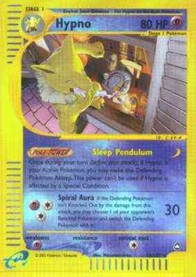 016 / 147 Hypno rara foil reverse (EN)  -PLAYED-