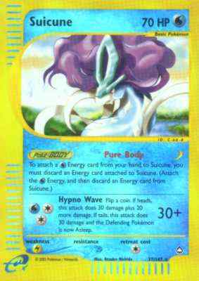 037 / 147 Suicune rara foil reverse (EN) -NEAR MINT-