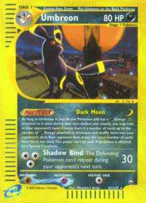 041 / 147 Umbreon rara foil reverse (EN) -NEAR MINT-