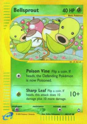 068 / 147 Bellsprout comune foil reverse (EN)  -PLAYED-