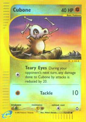 072 / 147 Cubone comune foil reverse (EN) -NEAR MINT-