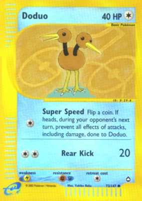 073 / 147 Doduo comune foil reverse (EN) -NEAR MINT-