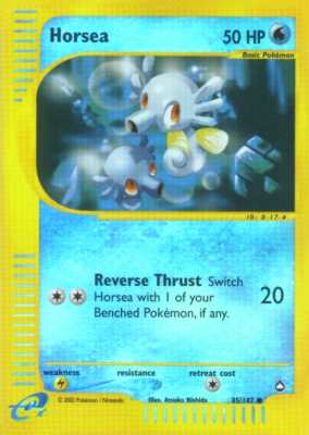 085 / 147 Horsea comune foil reverse (EN) -NEAR MINT-