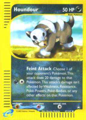 087 / 147 Houndour comune foil reverse (EN) -NEAR MINT-