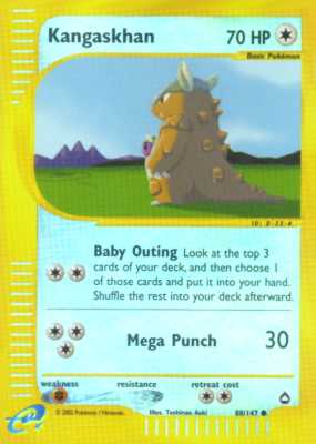 088 / 147 Kangaskhan comune foil reverse (EN) -NEAR MINT-