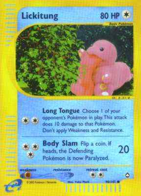 090 / 147 Lickitung comune foil reverse (EN) -NEAR MINT-