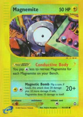 091 / 147 Magnemite comune foil reverse (EN) -NEAR MINT-