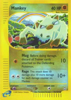 092 / 147 Mankey comune foil reverse (EN) -NEAR MINT-