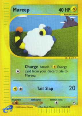 093 / 147 Mareep comune foil reverse (EN) -NEAR MINT-