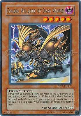 CP03-EN007 Goldd, Wu-Lord of Dark World rara (EN) -NEAR MINT-