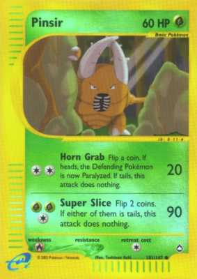 101 / 147 Pinsir comune foil reverse (EN) -NEAR MINT-