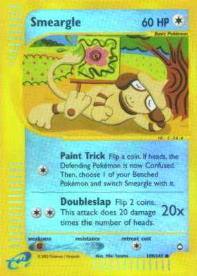 109 / 147 Smeargle comune foil reverse (EN) -NEAR MINT-