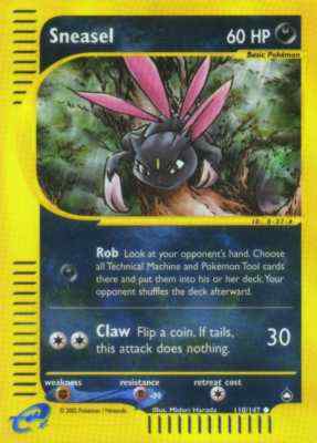 110 / 147 Sneasel comune foil reverse (EN) -NEAR MINT-
