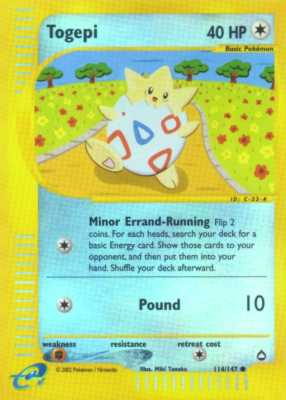 114 / 147 Togepi comune foil reverse (EN) -NEAR MINT-
