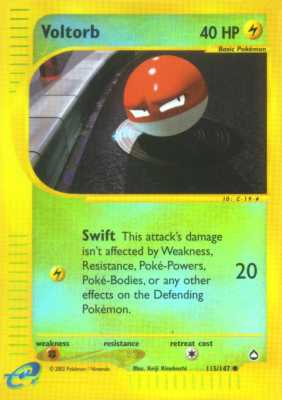 115 / 147 Voltorb comune foil reverse (EN) -NEAR MINT-