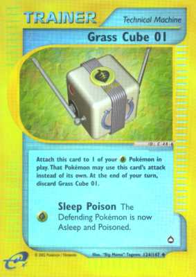 124 / 147 Grass Cube 01 non comune foil reverse (EN)  -PLAYED-