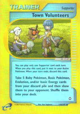 136 / 147 Town Volunteers non comune foil reverse (EN) -NEAR MINT-