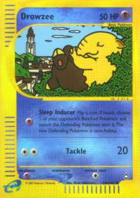 74b / 147 Drowzee comune foil reverse (EN) -NEAR MINT-