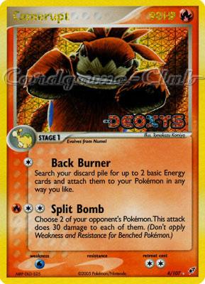 004 / 107 Camerupt rara foil speciale (EN) -NEAR MINT-