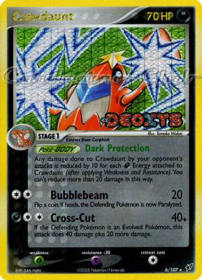 006 / 107 Crawdaunt rara foil speciale (EN) -NEAR MINT-