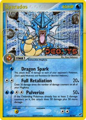 008 / 107 Gyarados rara foil speciale (EN) -NEAR MINT-