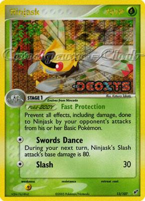 013 / 107 Ninjask rara foil speciale (EN) -NEAR MINT-