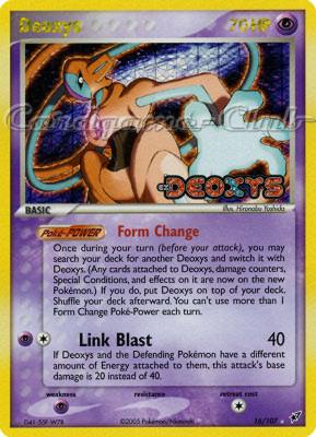 016 / 107 Deoxys rara foil speciale (EN) -NEAR MINT-