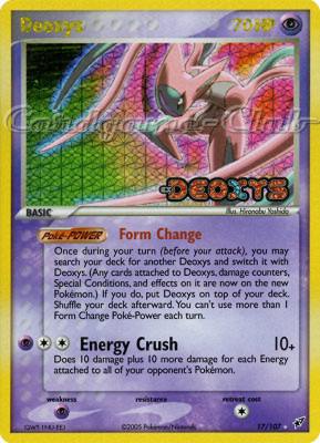 017 / 107 Deoxys rara foil speciale (EN) -NEAR MINT-
