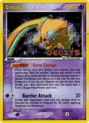 018 / 107 Deoxys rara foil speciale (EN) -NEAR MINT-