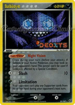 023 / 107 Sableye rara foil speciale (EN) -NEAR MINT-