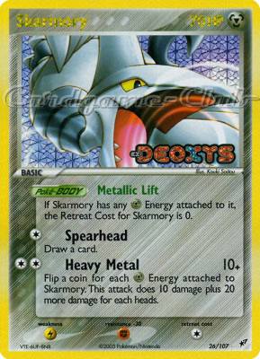 026 / 107 Skarmory rara foil speciale (EN) -NEAR MINT-