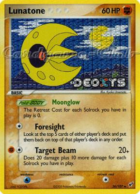 036 / 107 Lunatone non comune foil speciale (EN) -NEAR MINT-