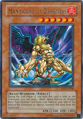 CP03-EN008 Manticore of Darkness rara (EN) -NEAR MINT-