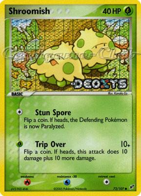 072 / 107 Shroomish comune foil speciale (EN) -NEAR MINT-
