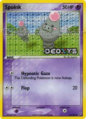 076 / 107 Spoink comune foil speciale (EN) -NEAR MINT-