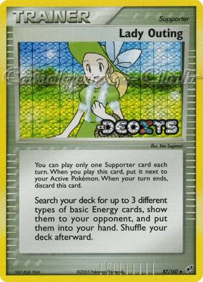 087 / 107 Lady Outing non comune foil speciale (EN) -NEAR MINT-