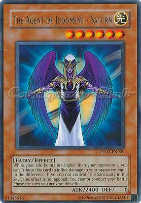 CP03-EN009 The Agent of Judgment-Saturn rara (EN) -NEAR MINT-