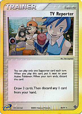 88 / 97 TV Reporter non comune foil reverse (EN) -NEAR MINT-