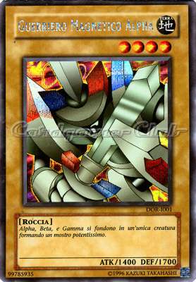 DOR-I001 Guerriero Magnetico Alpha rara segreta Unlimited (IT) -NEAR MINT-