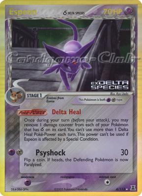 004 / 113 Espeon  Delta Species rara foil speciale (EN) -NEAR MINT-