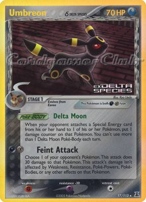 017 / 113 Umbreon Delta Species rara foil speciale (EN) -NEAR MINT-
