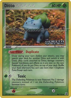 036 / 113 Ditto (Bulbasaur) non comune foil speciale (EN) -NEAR MINT-