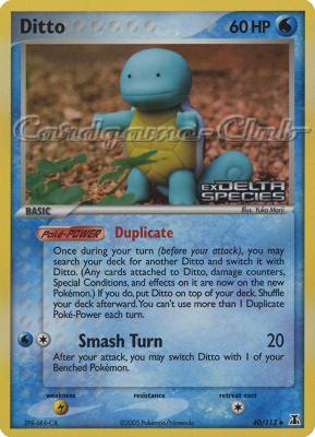 040 / 113 Ditto (Squirtle) non comune foil speciale (EN) -NEAR MINT-