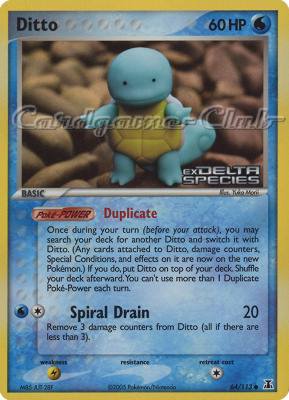 064 / 113 Ditto (Squirtle) comune foil speciale (EN) -NEAR MINT-