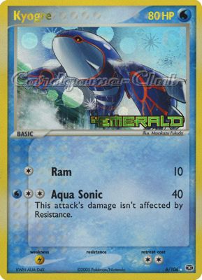 006 / 106 Kyogre rara foil speciale (EN) -NEAR MINT-